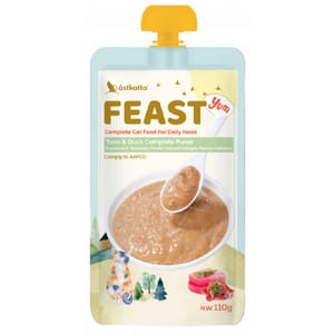 Astkatta Astkatta Feast 貓濕糧 鮮肉盛宴營養主食包 吞拿魚鴨肉 110g 110g 正面圖