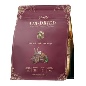 Herz赫緻 Herz赫緻 美饌頂級低溫風乾犬糧 嫩羊佐頂級鴨肝 1kg 1kg 正面圖