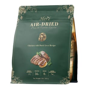 Herz赫緻 Herz赫緻 美饌頂級低溫風乾犬糧 嫩雞佐頂級鴨肝 1kg 1kg  正面圖