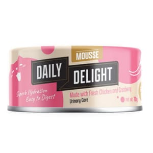 Daily Daily Delight Mousse慕絲系列 貓罐頭 雞肉+蔓越莓 70g 70g 正面圖