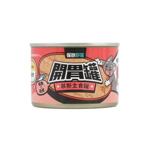 怪獸部落 怪獸部落 貓罐頭 開胃慕斯主食罐 鮭魚貽貝 165g 165g  正面圖