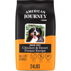 American American Journey 狗糧 全犬糧 無穀物雞肉+甜薯配方 4lbs 4lb  正面圖