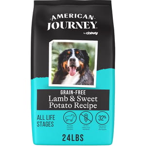American American Journey 狗糧 全犬糧 無穀物羊肉+甜薯配方 24lbs 24lb 正面圖