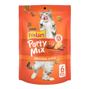 Friskies喜躍 Friskies喜躍 Party Mix Crunch 貓零食 貓脆餅 雞肝+火雞 6oz 6oz 正面圖