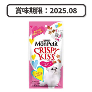 日本MonPetit 日本MonPetit Crispy Kiss 貓零食 貓脆餅 海鮮綜合味 30g 30g  正面圖