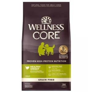 WELLNESS CORE Dry Dog Food Reduced Fat Grain-Free Recipe with Deboned Turkey, Turkey & Chicken Meal 24lb (88436) pet shop