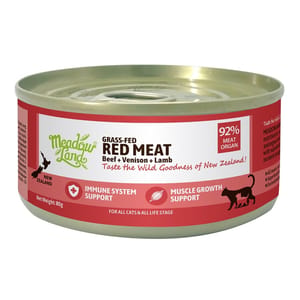 Meadowland Meadowland 貓罐頭 全貓主食罐 經典肉醬系列 紅肉 80g 80g  正面圖
