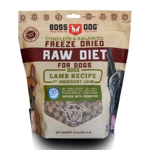 Boss Boss Dog 犬用主食凍乾 羊肉配方 12oz 12oz 犬用 正面圖