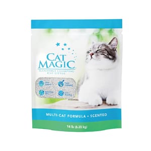 Cat Cat Magic 礦物貓砂 藍標-持久除臭  14lb 14lb  正面圖