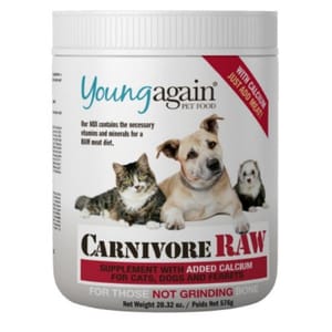 Young Young Again 貓狗共用 含鈣預拌粉 20.32oz 32oz 正面圖