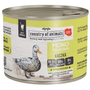 Country Country of animals 貓罐頭 單一蛋白罐 鴨肉 200g 200g 正面圖