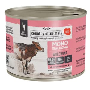 Country Country of animals 貓罐頭 單一蛋白罐 牛肉 200g 200g  正面圖