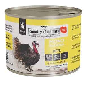 Country Country of animals 貓罐頭 單一蛋白罐 火雞 200g 200g 正面圖