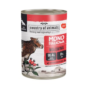 Country Country of animals 狗罐頭 單一蛋白罐 牛肉 400g 400g 正面圖