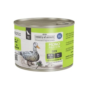 Country Country of animals 狗罐頭 單一蛋白罐 鴨肉 200g 200g 正面圖