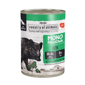 Country Country of animals 狗罐頭 單一蛋白罐 野豬 400g 400g  正面圖