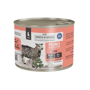 Country Country of animals 狗罐頭 幼犬罐頭 單一蛋白罐 羊肉 200g 200g 正面圖