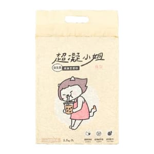超凝小姐 超凝小姐 益生菌除臭豆腐砂 珍珠奶茶香 7L 7L 正面圖