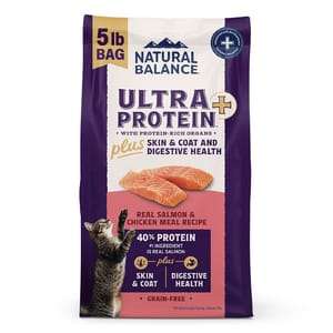 Natural Natural Balance 貓糧 超‧頂級系 皮毛和消化健康 三文魚雞肉配方 5lb 5lb 正面圖