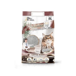 Pet Pet Promise毛孩承諾 高級 礦物貓砂 咖啡味 5L - 原裝行貨 5L  正面圖