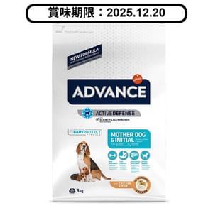 ADVANCE ADVANCE 狗糧 日常護理 懷孕或產後狗媽媽及初生BB狗糧 3kg 3kg 正面圖