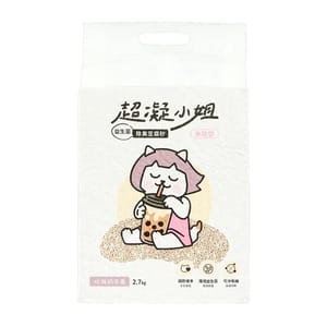超凝小姐 超凝小姐 益生菌除臭豆腐砂 米粒型 珍珠奶茶香 7L 7L 正面圖