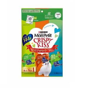 日本MonPetit 日本MonPetit Crispy Kiss 貓零食 貓脆餅 燒烤海鮮雜錦味 144g 144g 正面圖