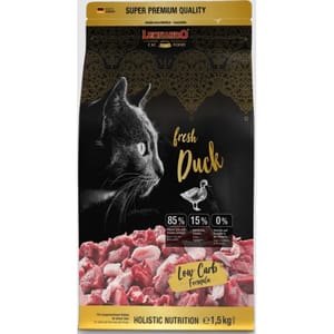 Leonardo Leonardo 貓糧 無穀物鮮肉貓乾糧 成貓糧 新鮮鴨肉+家禽配方 1.5kg 5kg  正面圖