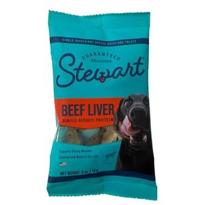 Stewart Stewart 狗零食 凍乾牛肝粒 0.5oz 試食裝 5oz  正面圖