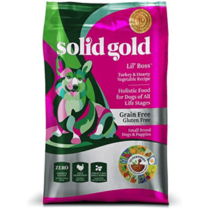 solidgold素力高 solidgold素力高 無穀物全犬乾狗糧 Lil' Boss 4lb 4lb  正面圖