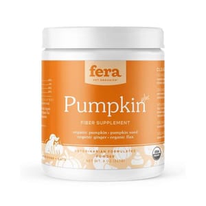 Fera Fera Pets Supplement 貓狗營養補充品 USDA有機認證 有機南瓜纖維補充粉 227g 227g  正面圖