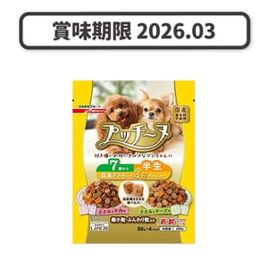 日本Petline 日本Petline Putti Lnu 軟粒抗衰老狗糧 七歲或以上 雞肉芝士牛肉味 200g 200g 正面圖