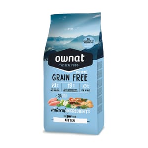 ownat ownat 幼貓糧 放牧雞⾁與火雞 3kg 3kg  正面圖