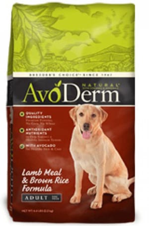 AvoDerm AvoDerm Natural 牛油果羊肉米配方狗糧 4.4lb 4lb 正面圖