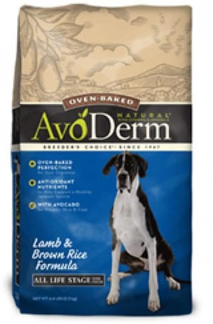 AvoDerm AvoDerm Natural 牛油果烘焙紐西蘭羊配方狗糧  4.4lb 4lb  正面圖