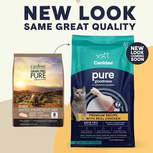CANIDAE CANIDAE 咖比 貓糧 PURE Elements 無穀物雞肉全貓配方 10lb 啡色 10lb  正面圖