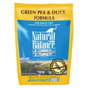 Natural Natural Balance雪山 貓糧 低敏無穀物青豌豆鴨肉成貓配方 L.I.D Green Pea & Duck 5lb 5lb 正面圖