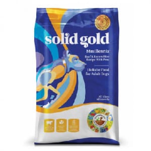 solidgold素力高 solidgold素力高 經典成犬乾狗糧 Mmillennia 28.5lb 5lb  正面圖
