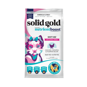 Solid Solid Gold 素力高 狗糧 無穀物迷你犬配方 雞肉配方 11lb 或 11lb  正面圖