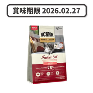 ACANA ACANA 愛肯拿 貓糧 高蛋白室內成貓糧 1.8kg 8kg 正面圖