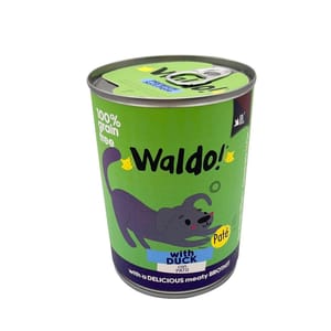 Waldo! Waldo! 狗罐頭 主食罐 鴨肉味 375g 375g  正面圖