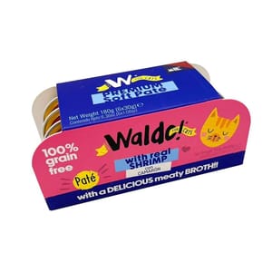Waldo! Waldo! 貓罐頭 主食罐 蝦味 6x30g 30g 正面圖