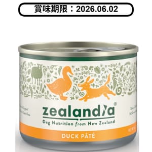 Zealandia Zealandia 狂野主廚 狗主食罐 野放鴨 170g 170g 正面圖