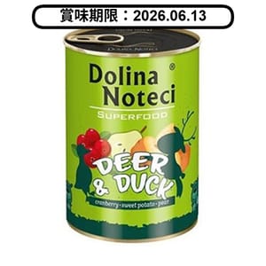 Dolina Dolina Noteci 狗罐頭 鹿+鴨 400g 400g 正面圖