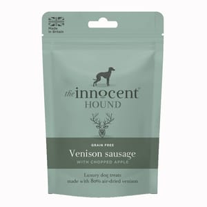 The The Innocent Hound 狗零食 風乾小食 鹿肉蘋果香腸 7pcs   正面圖