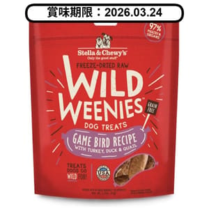 Stella & Chewy's Stella & Chewy's 狗小食 凍乾香腸小食系列 獵鳥配方 3.25oz 25oz  正面圖