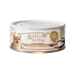 Bella & Molly's Bella & Molly's貝莉 貓罐頭 無穀物黃金羊奶系列 補水嫩雞湯罐 80g - 限時試食價 80g 正面圖