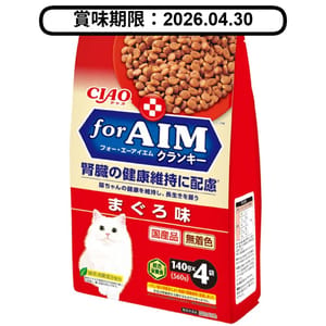 CIAO CIAO 貓糧 AIM夾心乾糧 吞拿魚味 140g×4 140g 正面圖