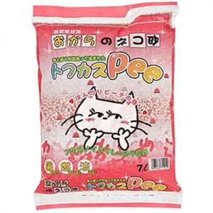 日本爽快Pee特強除臭 日本爽快Pee特強除臭 豆腐貓砂 香桃味 7L 7L 正面圖
