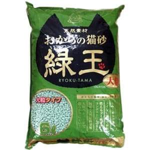 日本Hitachi 日本Hitachi RYOKU-TAMA綠玉綠茶 豆腐貓砂 大粒裝 6L 6L 正面圖